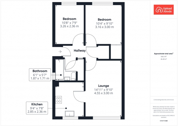 Floor Plan Image for 2 Bedroom Semi-Detached House for Sale in Ewart Crescent, Hamilton