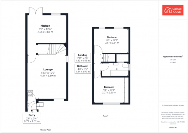 Floor Plan Image for 2 Bedroom Semi-Detached House for Sale in Stonehaven Crescent, Cairnhill, Airdrie