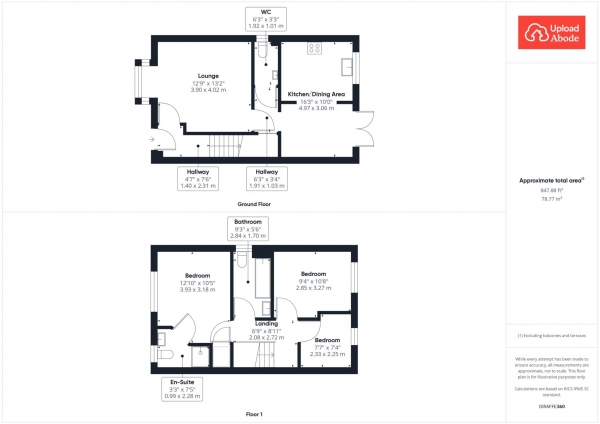 Floor Plan Image for 3 Bedroom Semi-Detached House for Sale in Baird Drive, Shotts