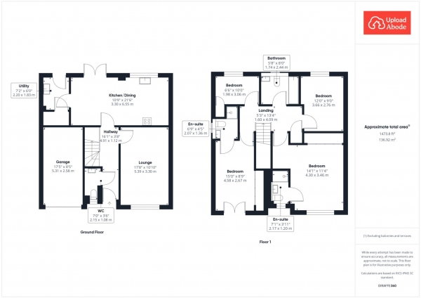 Floor Plan Image for 4 Bedroom Detached House for Sale in Orwell Wynd, East Kilbride