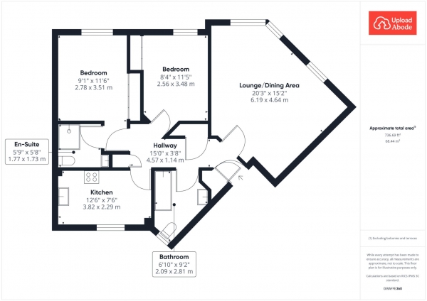 Floor Plan Image for 2 Bedroom Flat for Sale in Arcadia Street, Glasgow