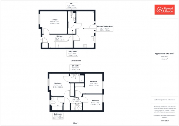 Floor Plan Image for 3 Bedroom Semi-Detached House for Sale in Friendship Grove, East Kilbride