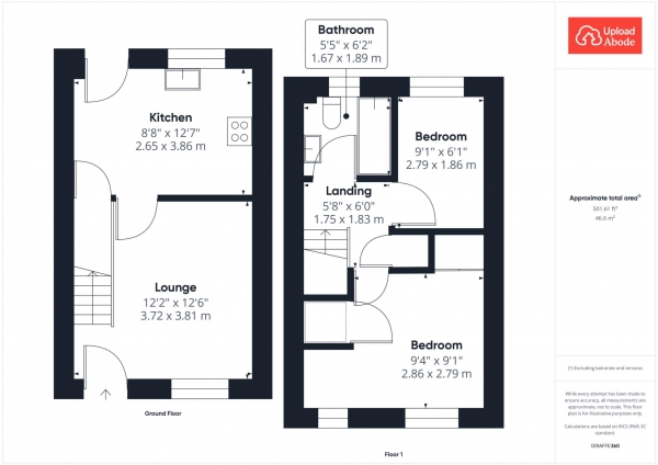 Floor Plan Image for 2 Bedroom Terraced House for Sale in Ross Drive, Airdrie