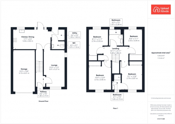 Floor Plan Image for 4 Bedroom Detached House for Sale in Prima Place, Carnbroe, Coatbridge