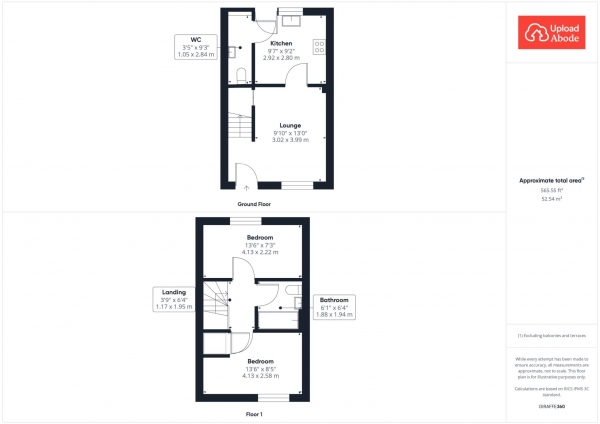 Floor Plan Image for 2 Bedroom Terraced House for Sale in Cardean Place, Larkhall