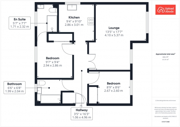 Floor Plan Image for 2 Bedroom Flat for Sale in Imlach Place, Motherwell