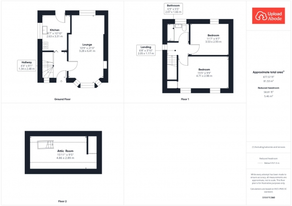 Floor Plan Image for 2 Bedroom Semi-Detached House for Sale in Shetland Drive, Glasgow