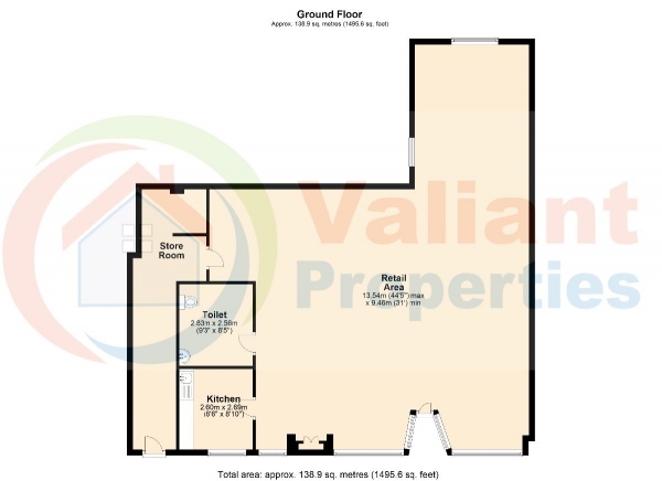 Floor Plan Image for Shop to Rent in West Street, Wisbech PE13