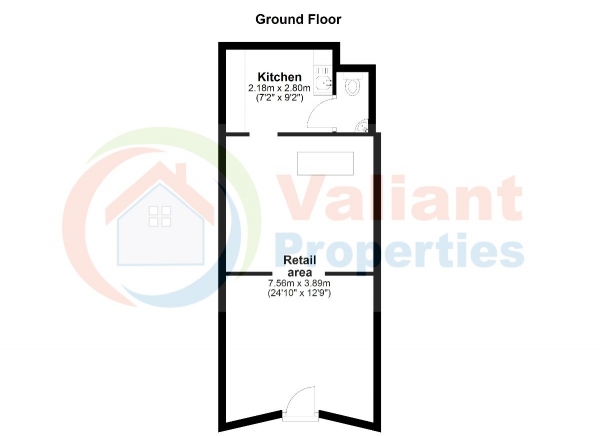 Floor Plan Image for Shop to Rent in Norfolk Street, Wisbech