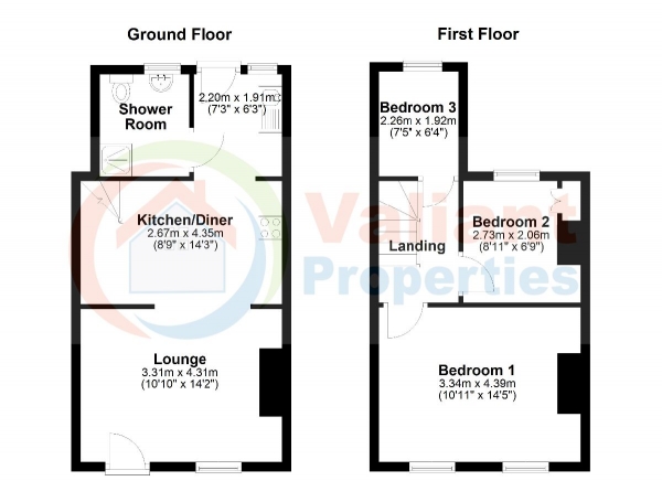 Floor Plan Image for 3 Bedroom Terraced House to Rent in West Street, Wisbech  PE13