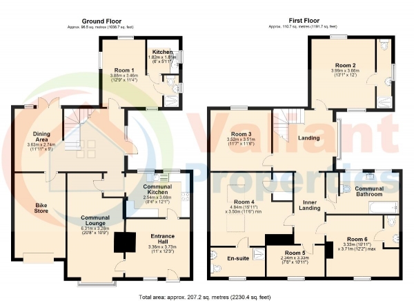 Floor Plan Image for 1 Bedroom House Share to Rent in High Road, Elm, Wisbech