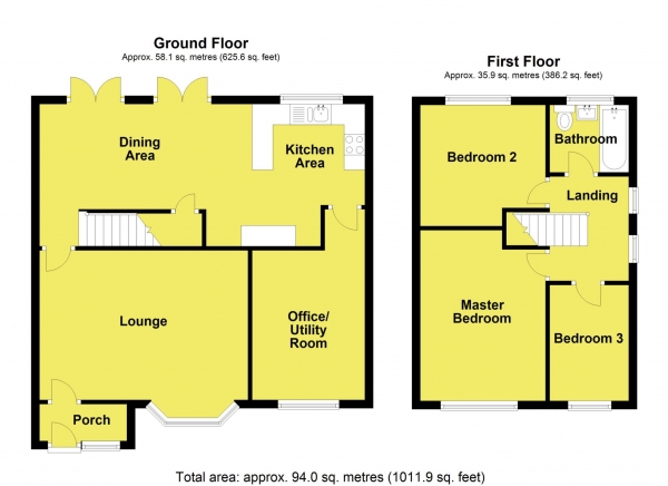 Floor Plan Image for 3 Bedroom Semi-Detached House for Sale in Tandlewood Park, Royton