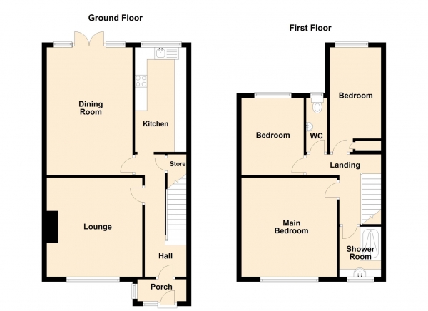 Floor Plan Image for 3 Bedroom Town House for Sale in Rochdale Road, High Crompton, Shaw