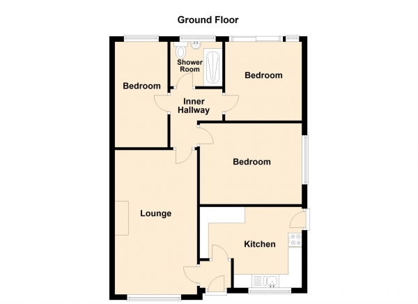 Floor Plan Image for 3 Bedroom Semi-Detached Bungalow for Sale in Eskdale Avenue, Royton