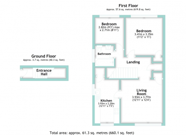 Floor Plan Image for 2 Bedroom Flat for Sale in Ophir Road, Worthing