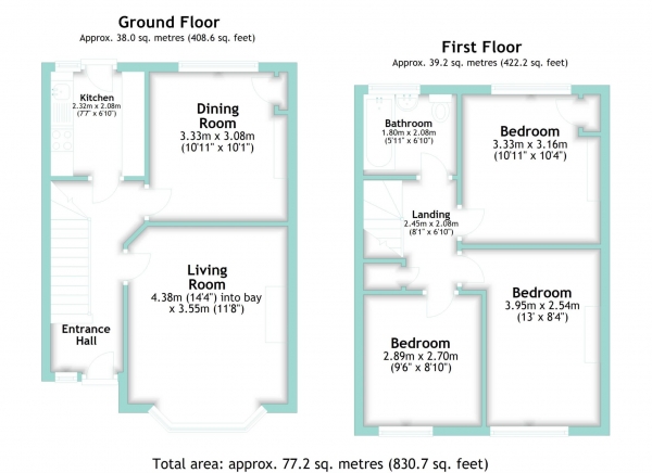 Floor Plan Image for 3 Bedroom Terraced House for Sale in Southcourt Road, Worthing