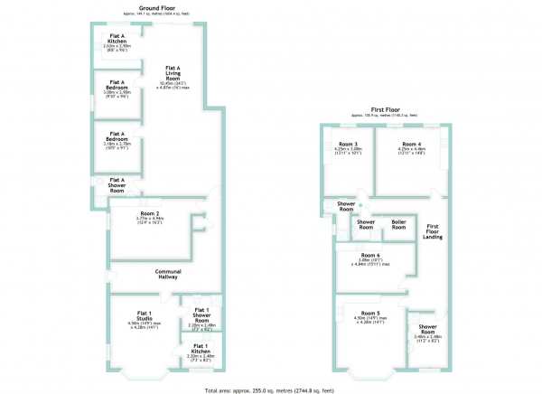 Floor Plan Image for 8 Bedroom Semi-Detached House for Sale in Rowlands Road, Worthing