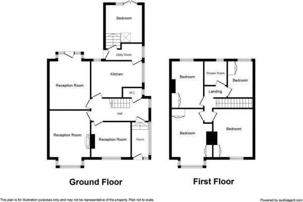 Floor Plan Image for 5 Bedroom Detached House for Sale in Windsor Road, Worthing