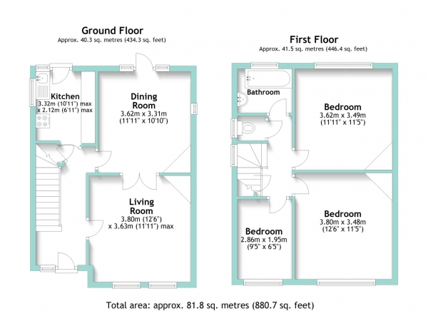 Floor Plan Image for 3 Bedroom Detached House for Sale in Lavington Road, Worthing