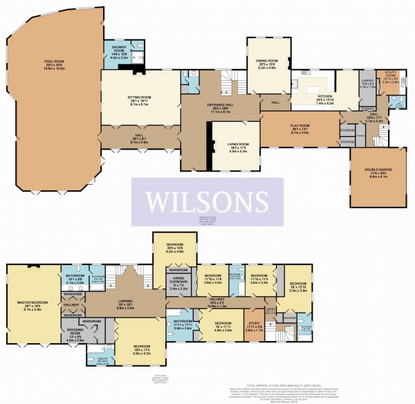 Floor Plan Image for 7 Bedroom Detached House for Sale in St Peter