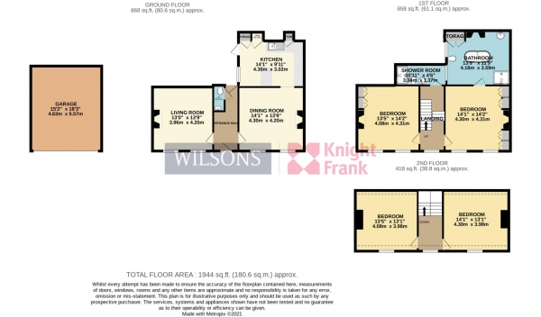 Floor Plan Image for 4 Bedroom Semi-Detached House for Sale in St Helier