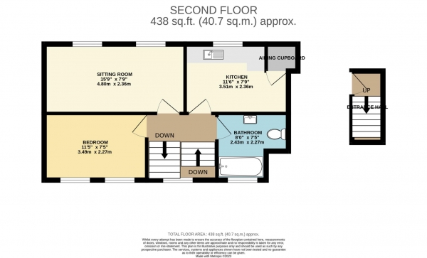 Floor Plan Image for 1 Bedroom Apartment for Sale in St Helier