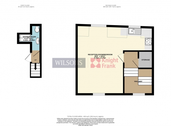 Floor Plan Image for 1 Bedroom Apartment for Sale in St Helier - INVESTMENT ONLY