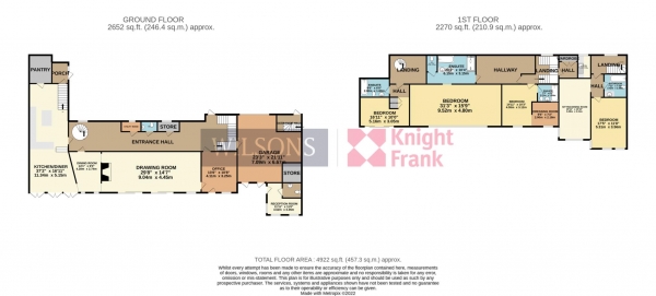 Floor Plan Image for 4 Bedroom Detached House for Sale in St Martin