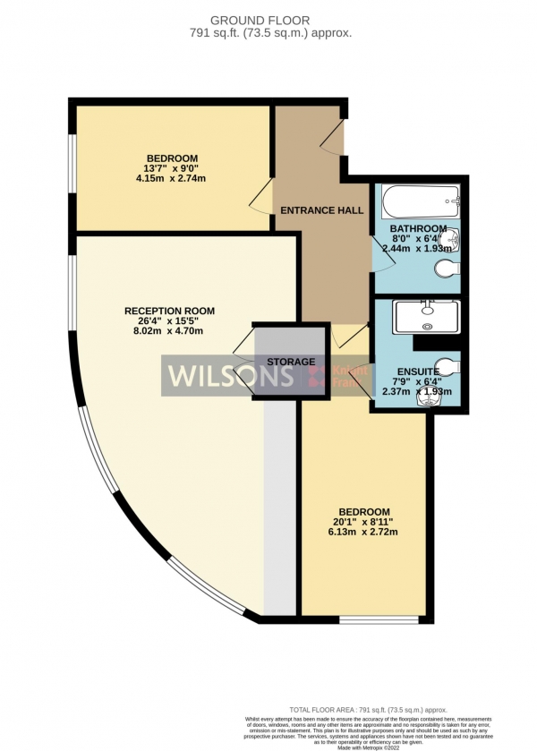 Floor Plan Image for 2 Bedroom Apartment for Sale in INVESTMENT ONLY - St Helier