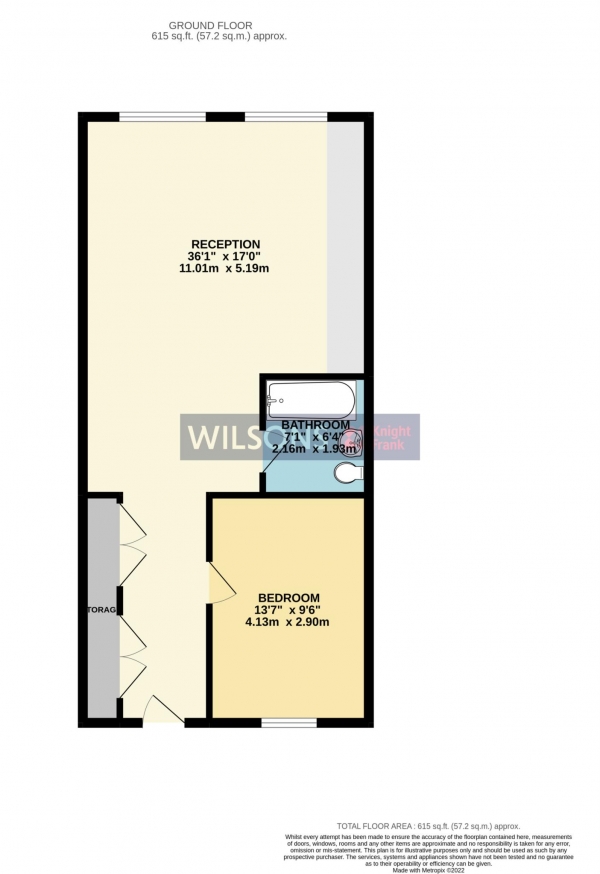 Floor Plan Image for 1 Bedroom Apartment for Sale in INVESTMENT ONLY - St Helier