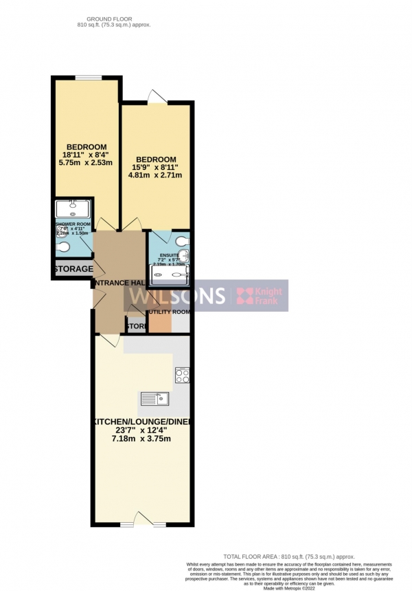 Floor Plan Image for 2 Bedroom Apartment for Sale in St Helier