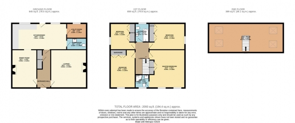 Floor Plan Image for 4 Bedroom Semi-Detached House for Sale in La Rue Des Fontaines, St Martin