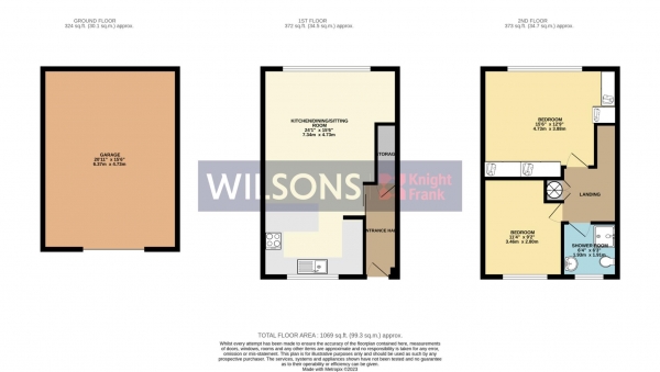 Floor Plan Image for 2 Bedroom Terraced House for Sale in St Helier