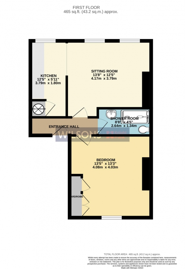 Floor Plan Image for 1 Bedroom Apartment for Sale in St Helier