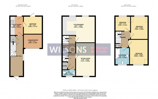 Floor Plan Image for 3 Bedroom Terraced House for Sale in St Clement