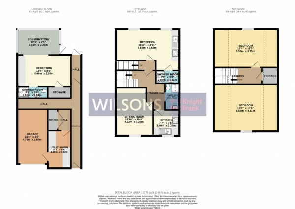 Floor Plan Image for 2 Bedroom Terraced House for Sale in St Helier