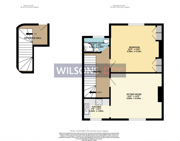 Floor Plan Image for 1 Bedroom Apartment for Sale in St Helier