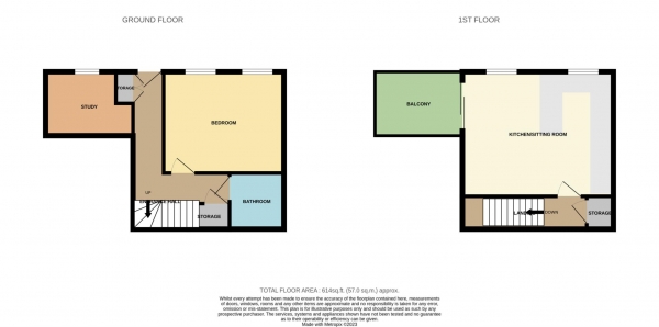 Floor Plan Image for 1 Bedroom Cottage for Sale in St Helier