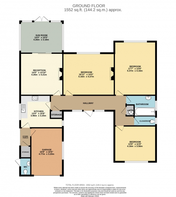 Floor Plan Image for 3 Bedroom Detached Bungalow for Sale in St Saviour