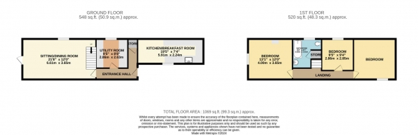 Floor Plan Image for 3 Bedroom Semi-Detached House for Sale in St Peter