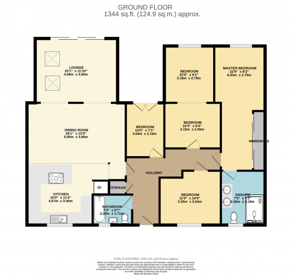 Floor Plan Image for 3 Bedroom Detached House for Sale in St Brealde