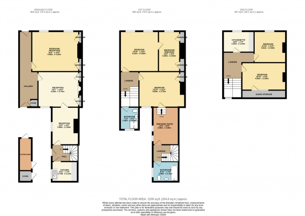 Floor Plan Image for 5 Bedroom Terraced House for Sale in St Helier