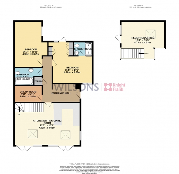 Floor Plan Image for 2 Bedroom Duplex for Sale in Bellozane Valley, St Helier