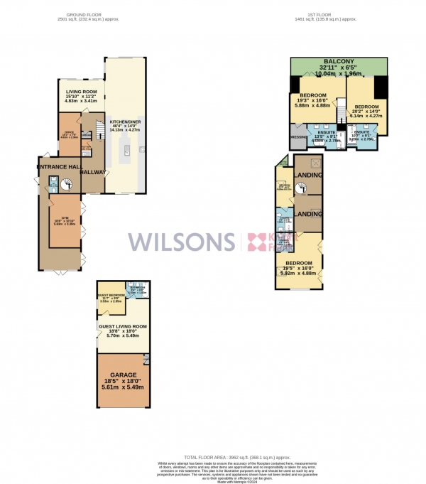 Floor Plan Image for 5 Bedroom Semi-Detached House for Sale in Le Mont De Rozel, St Martin