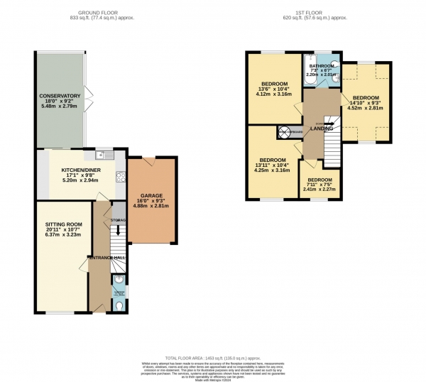 Floor Plan Image for 4 Bedroom Semi-Detached House for Sale in St Clement