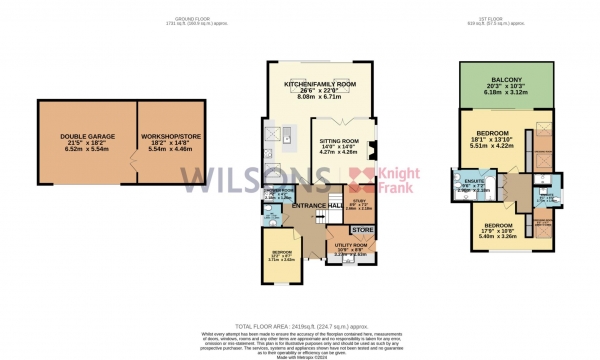 Floor Plan Image for 3 Bedroom Detached House for Sale in Pontac Common, St Clement