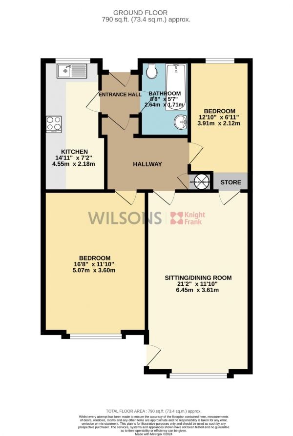 Floor Plan Image for 2 Bedroom Apartment for Sale in St Helier