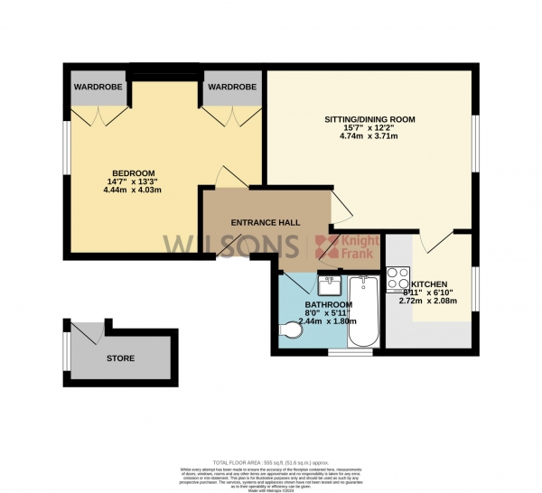 Floor Plan Image for 1 Bedroom Apartment for Sale in St Helier