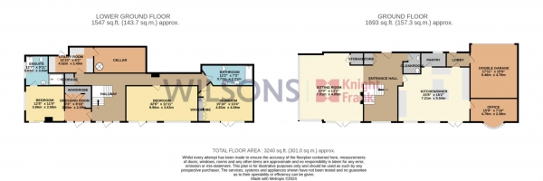 Floor Plan Image for 3 Bedroom Detached House for Sale in St Lawrence