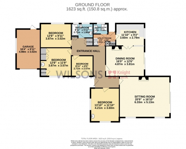 Floor Plan Image for 4 Bedroom Detached Bungalow for Sale in St Saviour